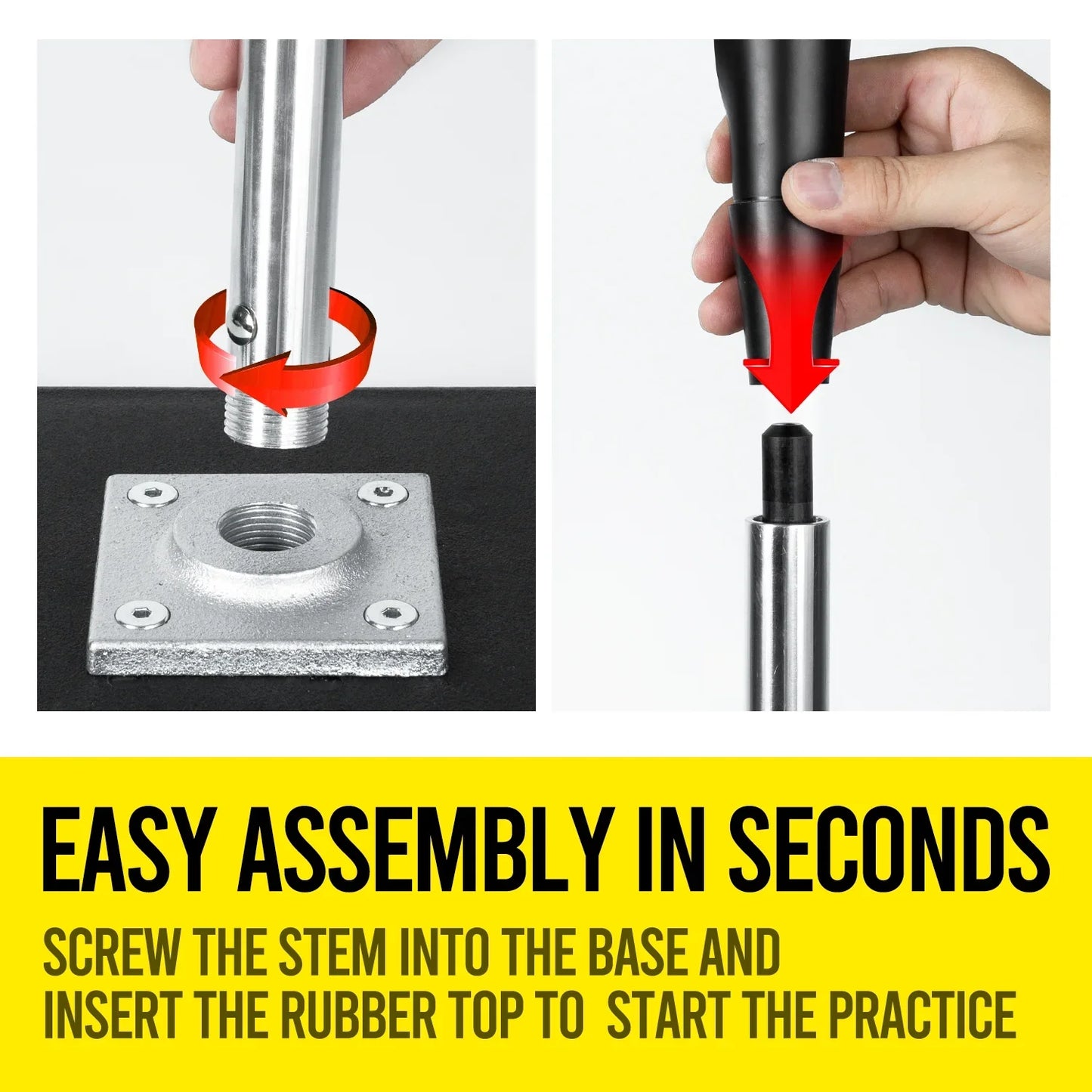 JASCOPRO Portable Batting Tee for Baseball, 25-37" Adjustments Easy Transport Premium Baseball Tee