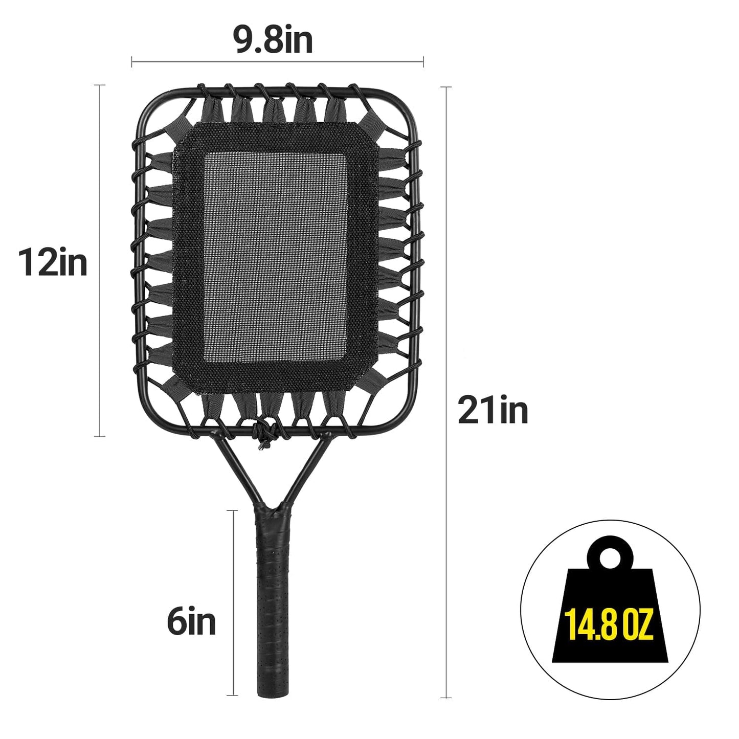 JASCOPRO Baseball Racket for Fly Balls, Fungo Racket Baseball Practice Hitting Grounders & Pop Flies