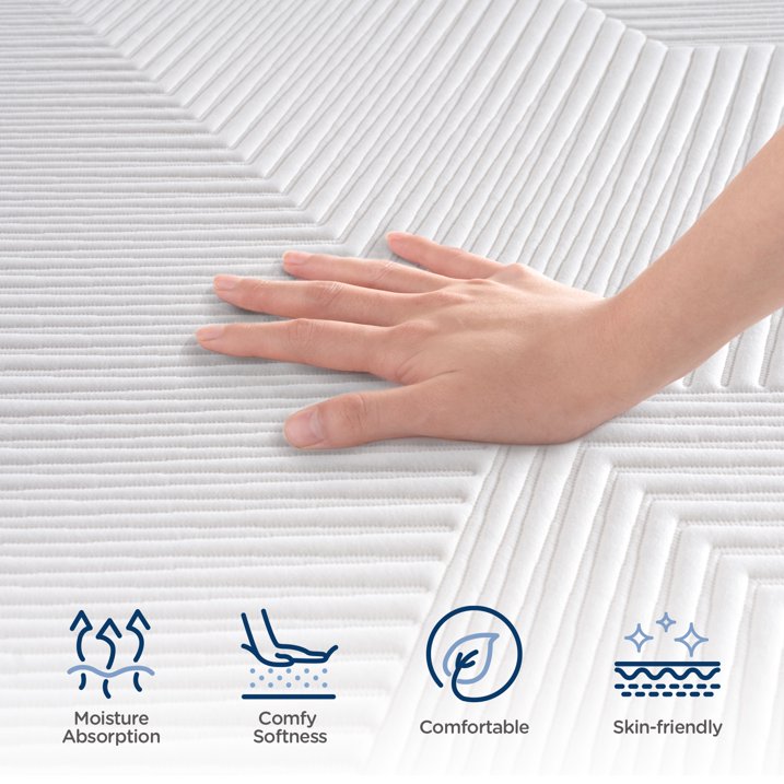 DIGLANT 14Inch Queen Hybrid Soft Medium Plush Memory Foam Mattress, Queen Size Mattress with 7-Zone Pocket Springs, Mattress in a Box for Pressure Relief, CertiPUR-US Certified