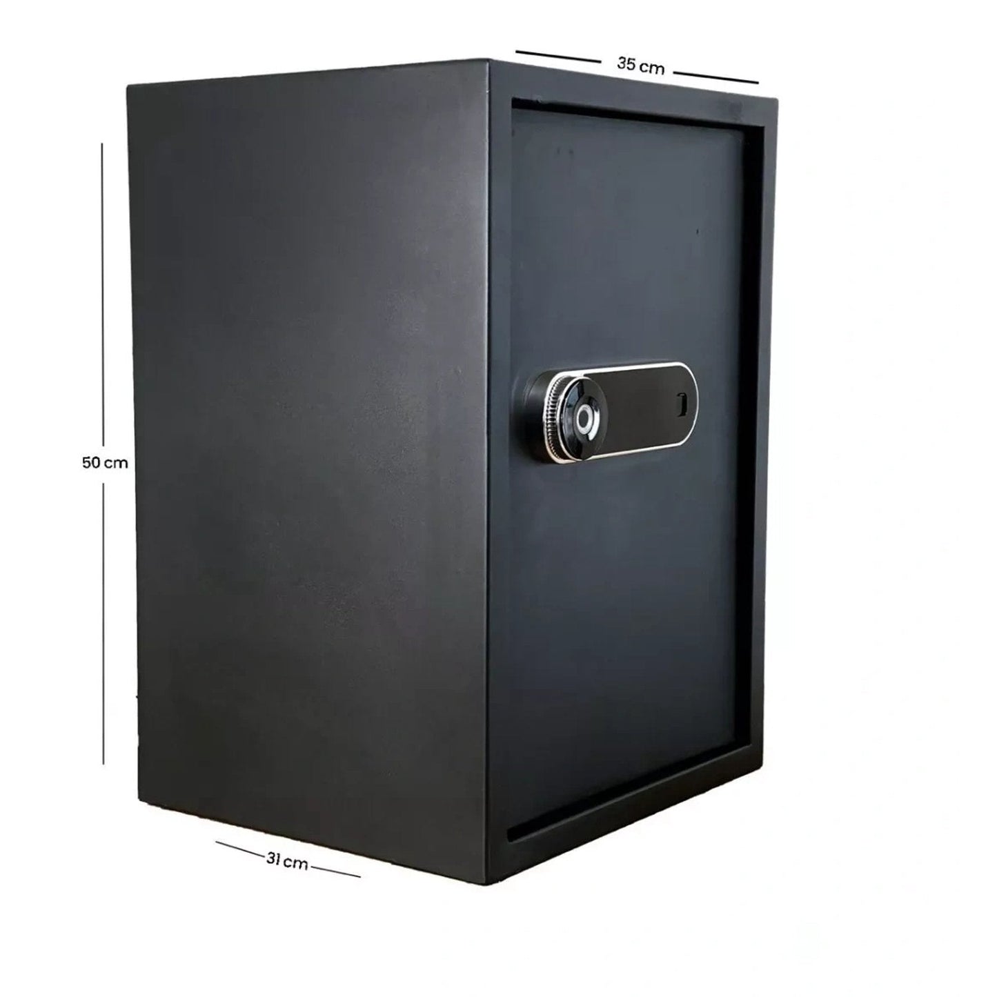 RXDSAFE 1.8 Cube Double Layers Large Safe Box, Home Safe Security Box With Fireproof Document Bag, LCD Screen, Sensor Light Black