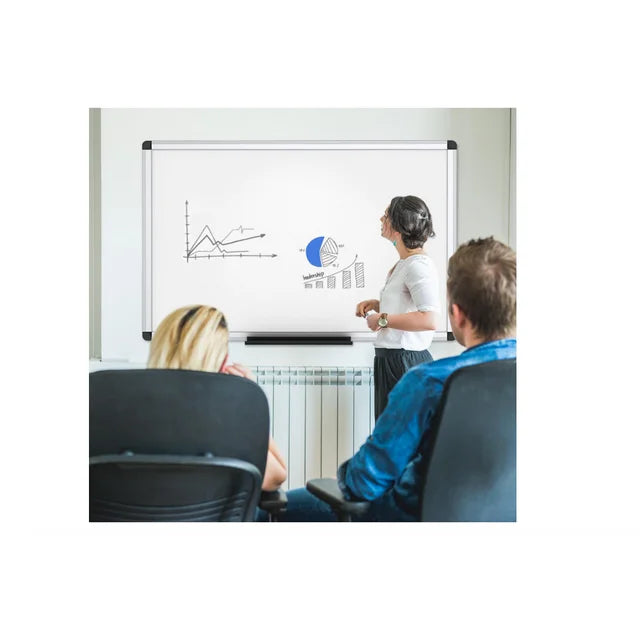 TNTANTS White Board Dry Erase, Magnetic Large Dry Erase Board Whiteboard for Wall, Aluminum Frame Hanging Whiteboard Marker Board Writing Board for Home, School, Office, Classroom with Eraser, Marker
