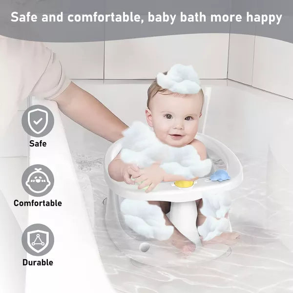 BabyBond Baby Bath Seat Bath Seats for Babies Sitting Up Infant Bathtub Chair with Suction Cup