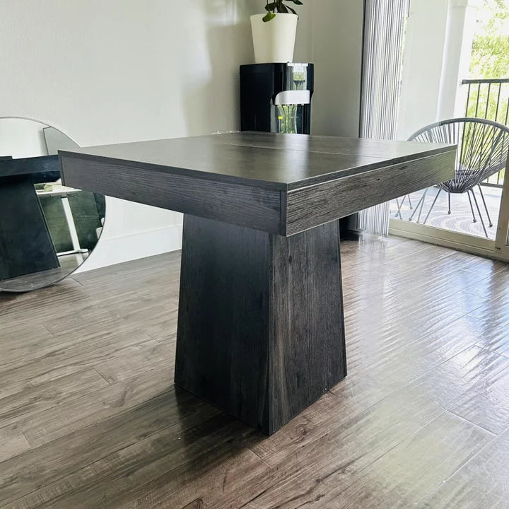 Resenkos Dining Table, Living Room Table,31.5" Dining Table, Square Farmhouse Kitchen Table Dinner Table,Black