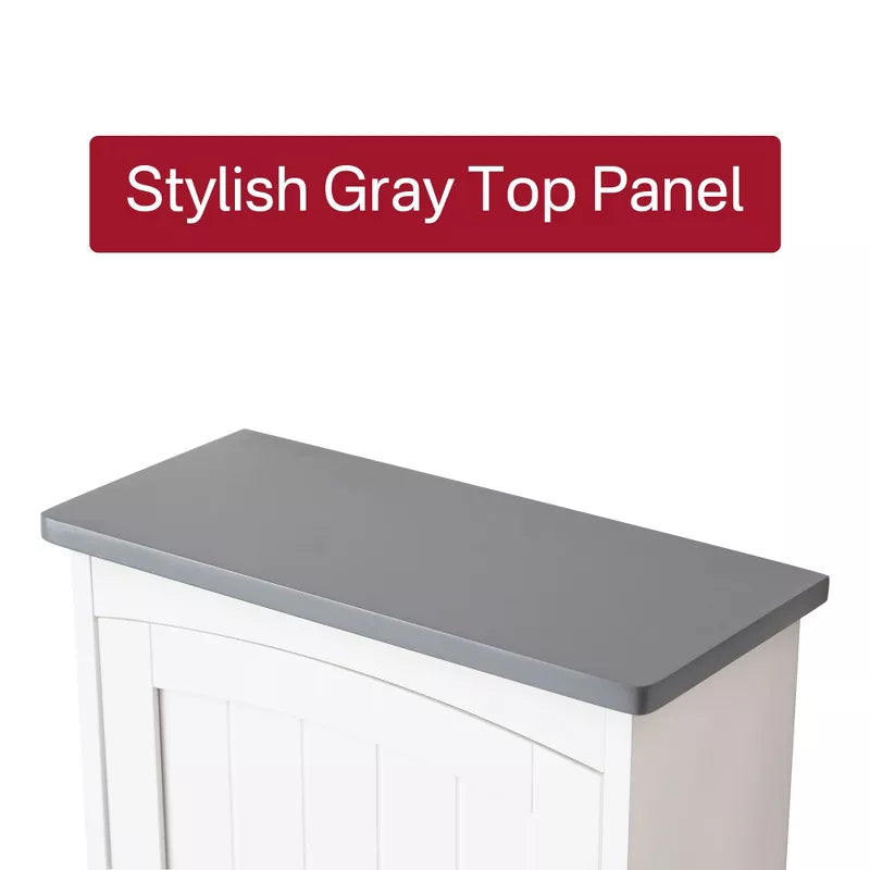 VANIRROR Small Wall Bathroom Cabinet, Medicine Cabinet Organizer With Single Door for Bathroom, Kitchen, Living Room, White