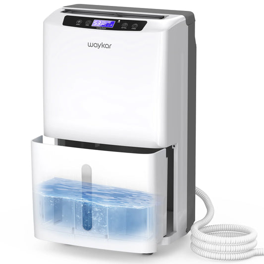 Sitvon 35 Pints Dehumidifier for Basement and Home with Drain Hose, Spaces up to 2000 Sq Ft, 0.66 Gallons Water Tank and Four Air Outlets