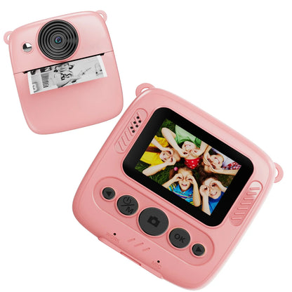 MARVUE Kids Camera Instant Print Camera for Kids, Digital Video Cameras for Toddler Girls Toys Age 6-12 Pink
