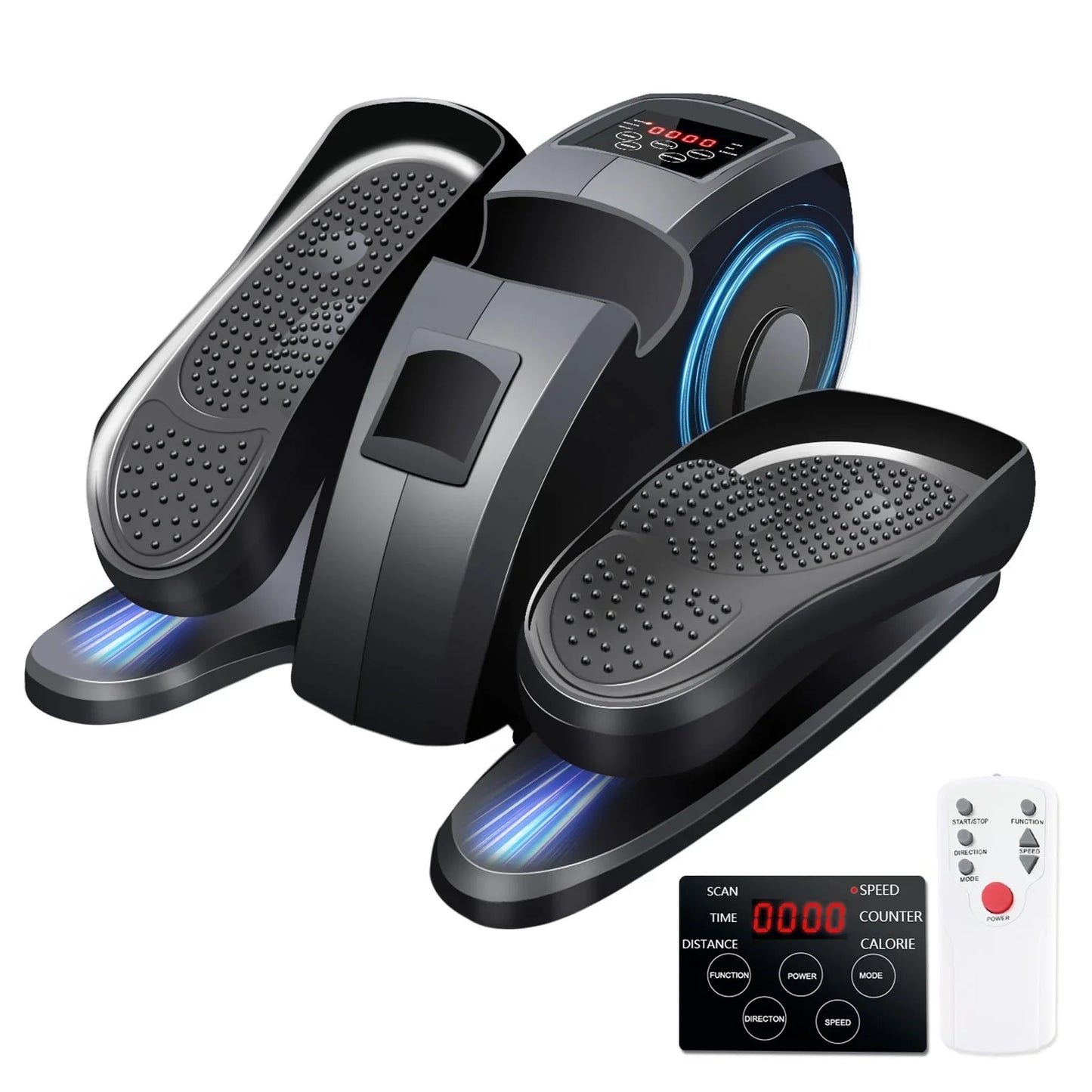 CATGOOD Under Desk Elliptical, Electric Seated Foot & Leg Pedal Exerciser While Sitting for Seniors