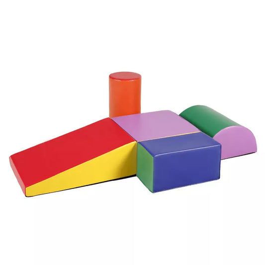 Kinder King Climb and Crawl Activity Play Set for Toddler, Soft Foam Block for Climbing, Crawling and Sliding