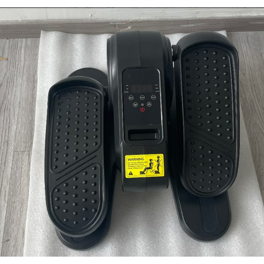 ALSO GO Under Desk Elliptical Machine, Mini Elliptical Machine for Seniors with Remote Control and Mat, 12 Speed Levels, Forward & Reverse Direction for Home Office