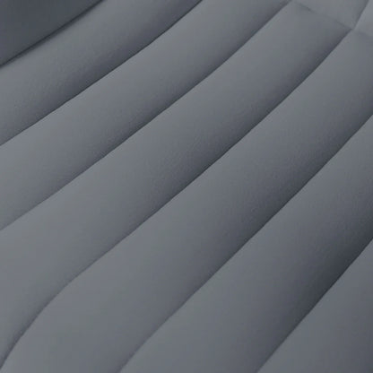 HomeZeer Bar Stools Set of 2, Modern Upholstered Bar Stool with Metal Frames and Footrest, PU Leather Counter Height Bar Stools Full Back Pub Chairs for Kitchen Bistro,Gray