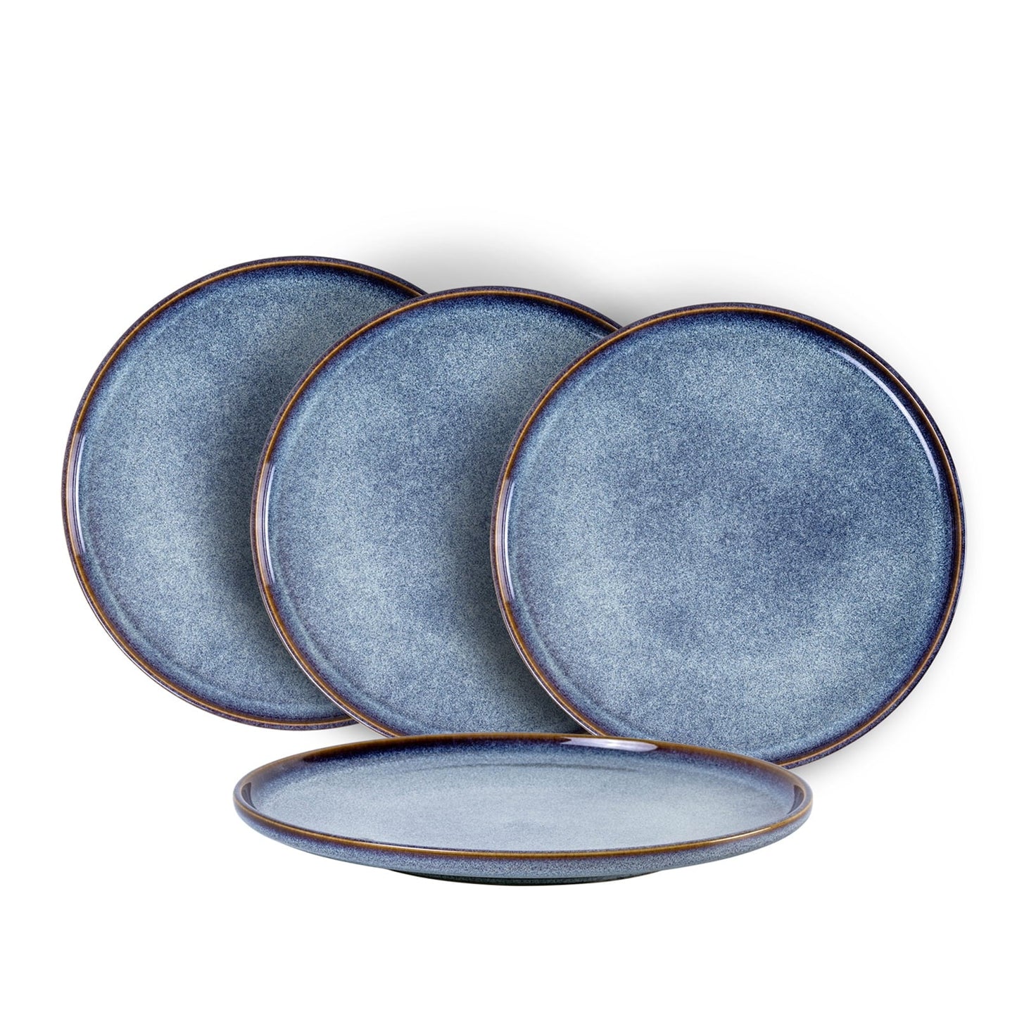 UNICAS Ceramic Dinner Plates Set of 4, 11 Inch Round Dessert Salad Pasta Steak Dishes,Porcelain Dinnerware,Microwave,Oven Dishwasher Safe