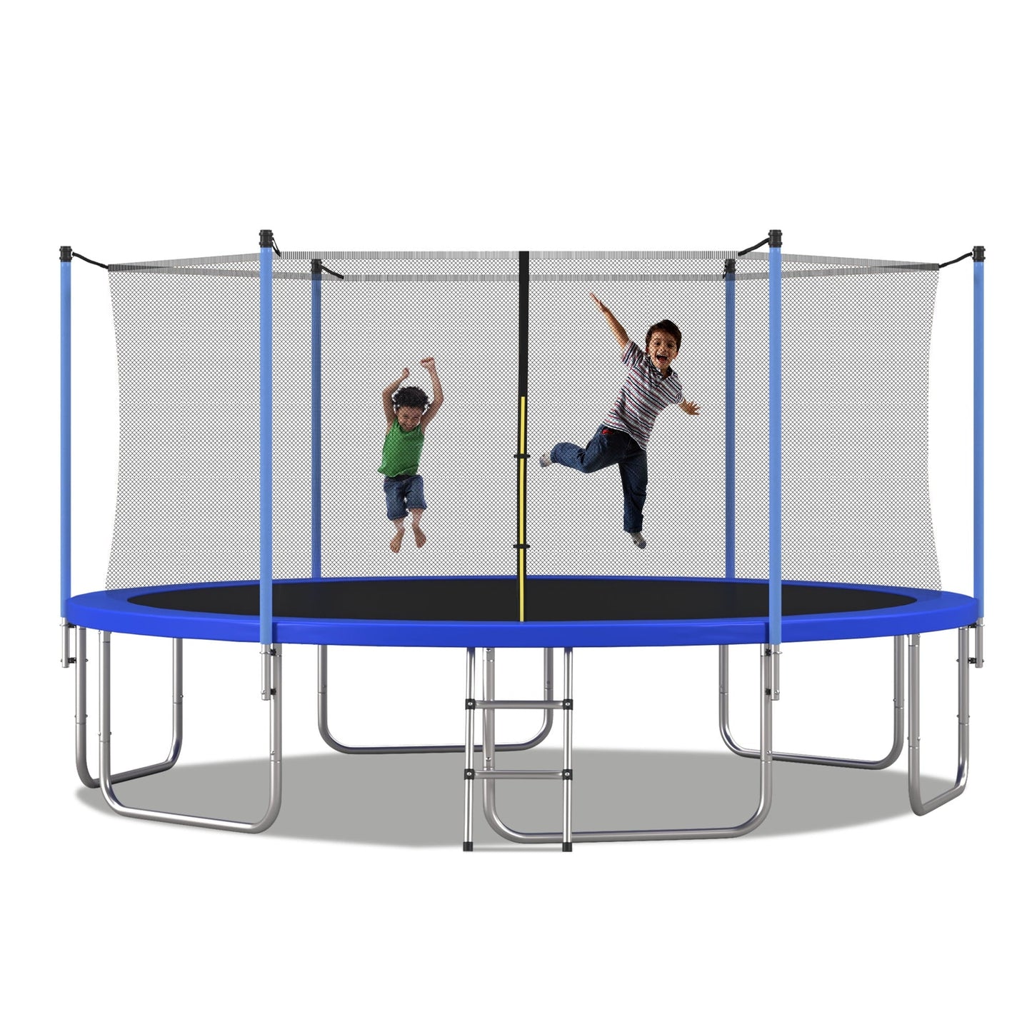 EUROCO 1500LB 16FT Trampoline for Adults and Kids, Trampoline with Enclosure ,Ladder,Heavy Duty Recreational Trampoline Capacity for Kids