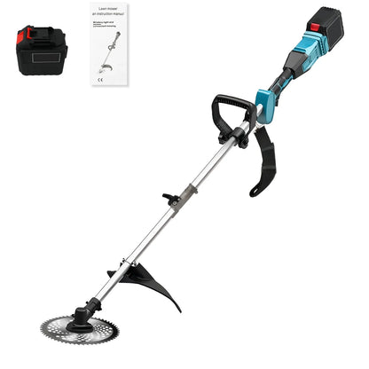 BAOKALER 1380W Brushless Weed Eaters Cordless with 4AH 10C Battery, Multi-Hole Cooling System, 20CM Cutting Diameter, 20000RPM