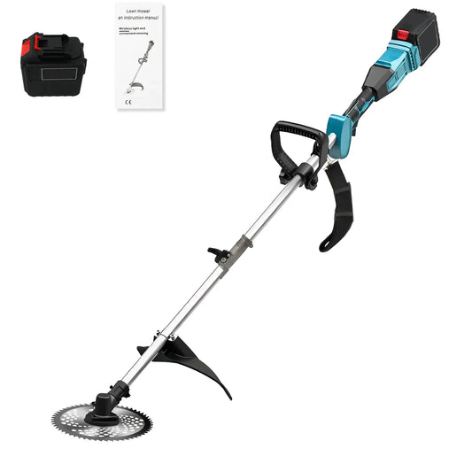 BAOKALER 1380W Brushless Weed Eaters Cordless with 4AH 10C Battery, Multi-Hole Cooling System, 20CM Cutting Diameter, 20000RPM