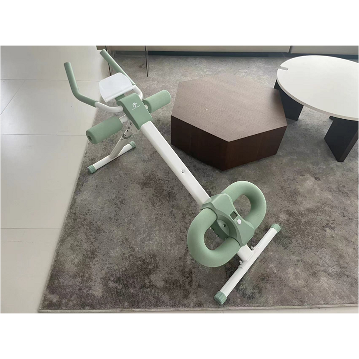 ALSO GO Adjustable Ab Machine, Abdominal Trainers for Full Body Workout, Foldable Abdominal Exercise with Knee Protection, Green