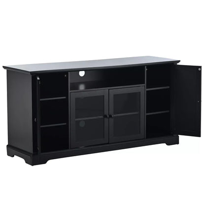 NicBex TV Stand for TVs up to 65 Inches,Modern Entertainment Center with 3 Cabinets and Adjustable shelves