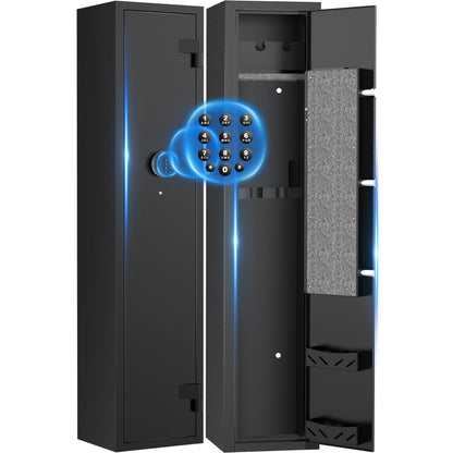 RXDSAFE 2-3 Long Gun Safes, Gun Cabinets for Home Storage of Rifle and Pistols, Quick Access Rifle Safe with Alarm System & Gun Racks