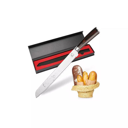 imarku Bread Knife, German High Carbon Stainless Steel Bread Slicing Knife, 10-Inch Serrated Edge Cake Knife, Bread Cutter for Homemade Crusty Bread