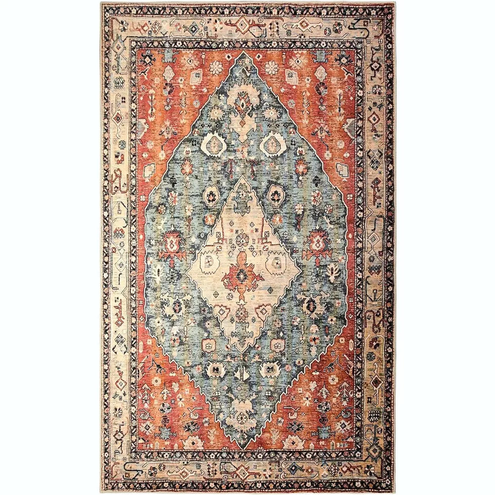 Lahome Washable Modern Area Rug-Soft Carpet for Living Room, Bedroom, or Office