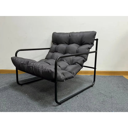 Poteban Outdoor Bistro Sets, 3 Piece Patio Chairs with Padded Cushions Patio Bistro Furniture Set with Side Table for Porch, Balcony, Backyard