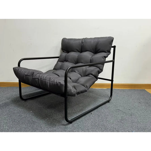 Poteban Outdoor Bistro Sets, 3 Piece Patio Chairs with Padded Cushions Patio Bistro Furniture Set with Side Table for Porch, Balcony, Backyard