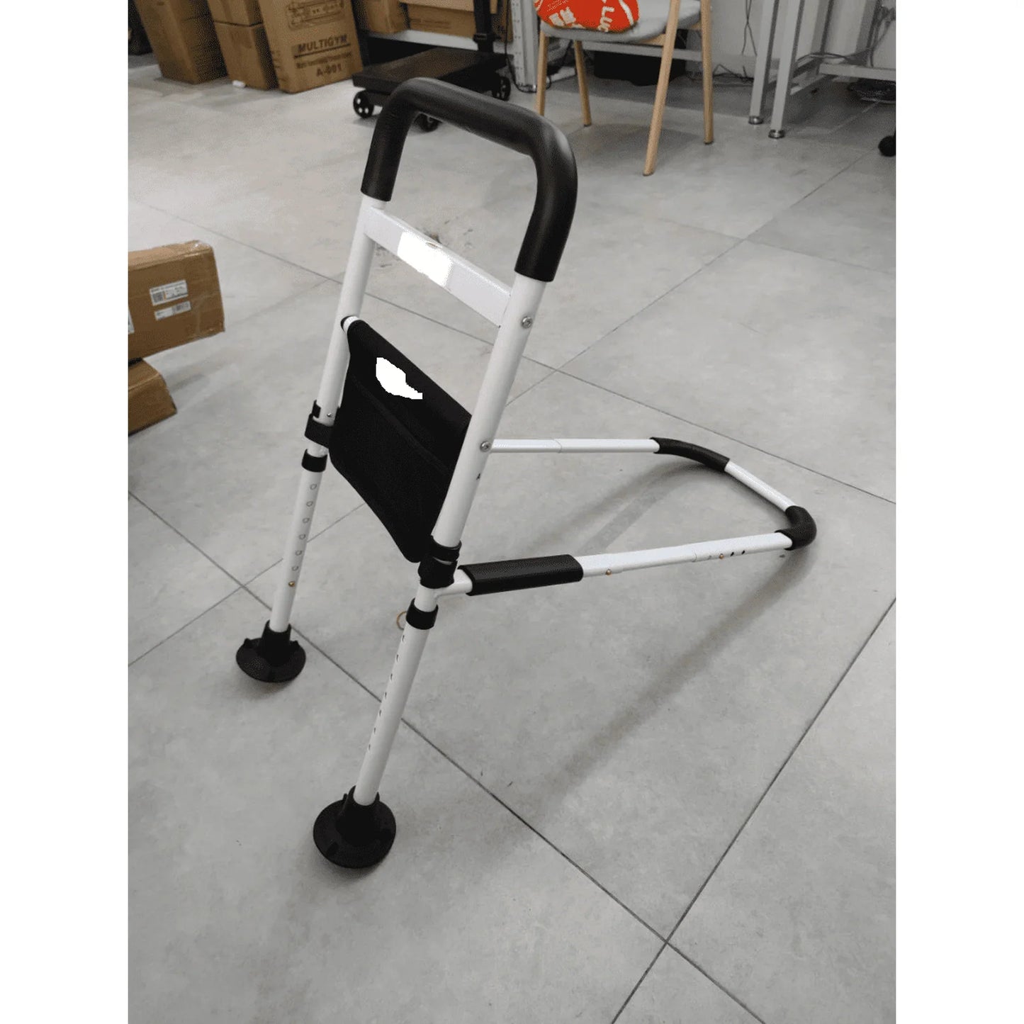 DOULAMI Bed Rails for Elderly Adults, Adjustable Assist Beds Rail for Senior with Storage Bag & Light