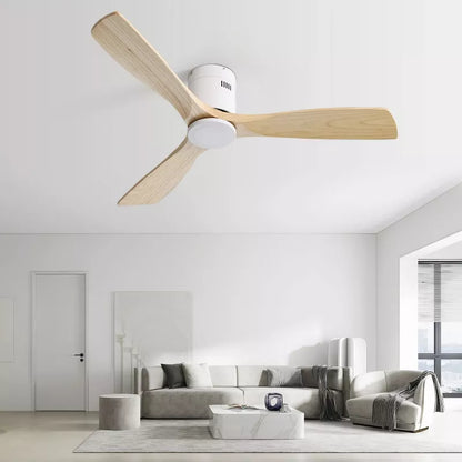 BestParts 52 Ceiling Fan, Recessed with Remote - Reversible DC Motor, 6 Speeds, Vintage Farmhouse Design