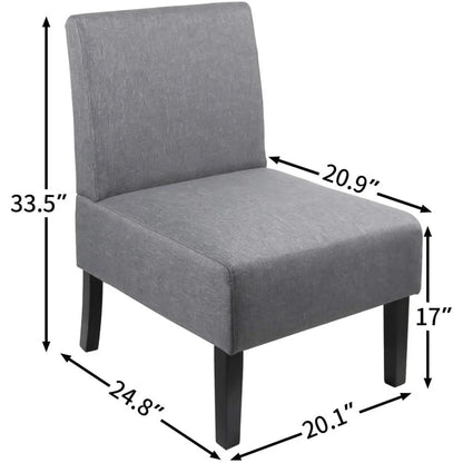 Modern Fabric Print Accent Chair Decorative Slipper Chair Vanity Chair Corner Side Chair White