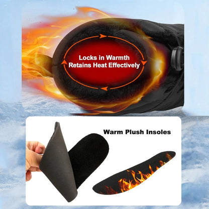 Waterproof Winter Hiking Boots Barefoot Shoes Thermal Fleece, For Men/Women, Trail Running Non-Slip