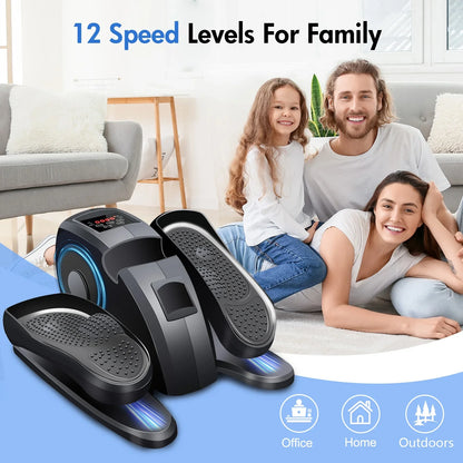 CATGOOD Under Desk Elliptical, Electric Seated Foot & Leg Pedal Exerciser While Sitting for Seniors