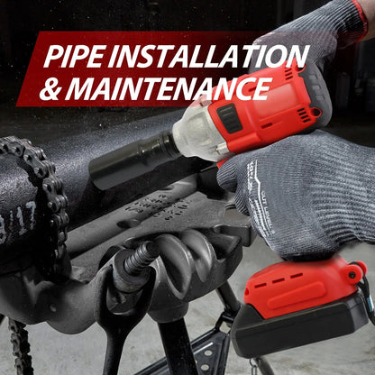 Baokaler Cordless Impact Wrench, Max Torque 740 Ft-lbs Impact Gun 1/2 inch, High Efficiency Brushless Motor with Fast Charger and Battery