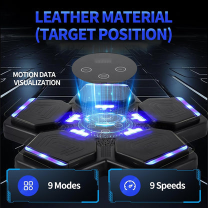 Intelligent Boxing Machine Exerciser with Gloves, Bluetooth and Music, Black