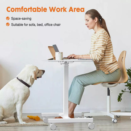 MyDepot Small Standing Desk Mobile Standing Desk Adjustable Height
