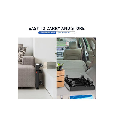 TNTANTS Platform Truck Cart 1000Lbs Folding Push Cart Dolly Portable Moving Dolly Cart with 360¡ã Swivel 6 Wheels Heavy Duty Foldable Flatbed Cart for Loading, Groceries, Garage, Warehouse Bl