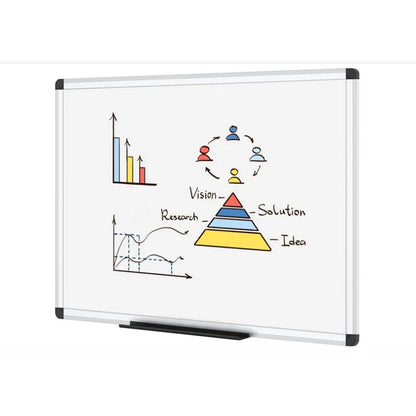 TNTANTS White Board Dry Erase, Magnetic Large Dry Erase Board Whiteboard for Wall, Aluminum Frame Hanging Whiteboard Marker Board Writing Board for Home, School, Office, Classroom with Eraser, Marker