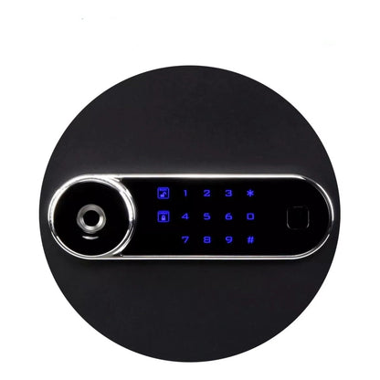 RXDSAFE 1.8 Cube Double Layers Large Safe Box, Home Safe Security Box With Fireproof Document Bag, LCD Screen, Sensor Light Black