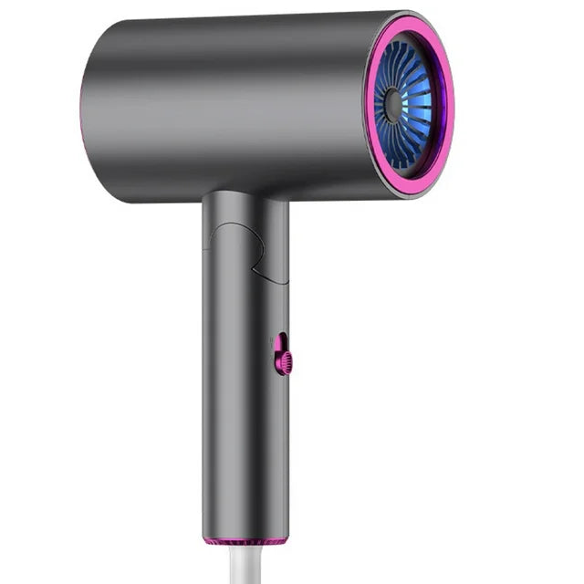 Hair dryer, household high-power quick-drying electric hair dryer blue light hair care electric hair dryer tube