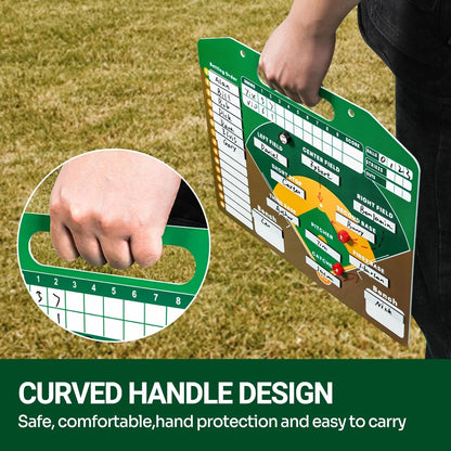 JASCOPRO Baseball Magnetic Lineup Board, Dry Erase Lineup Clipboard Display Board, 14" *12"