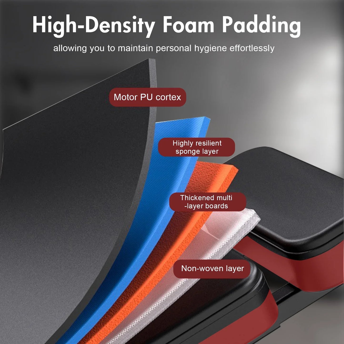 ALSO GO Foldable Weight Bench for Full Body Workout, Adjustable Weight Bench with Resistance Bands, Multi-Function Strength Training Bench Press Exercise Equipment for Home Gym, 1000 lbs