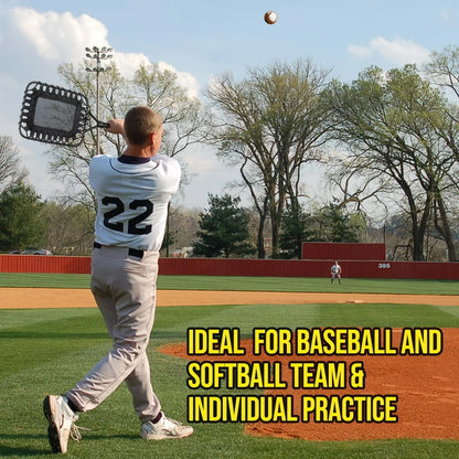 JASCOPRO Baseball Racket for Fly Balls, Fungo Racket Baseball Practice Hitting Grounders & Pop Flies
