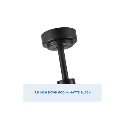 BestParts 72 Smart Black Ceiling Fan with LED Light & App Control 6 Speed, 3 Temp, Quiet