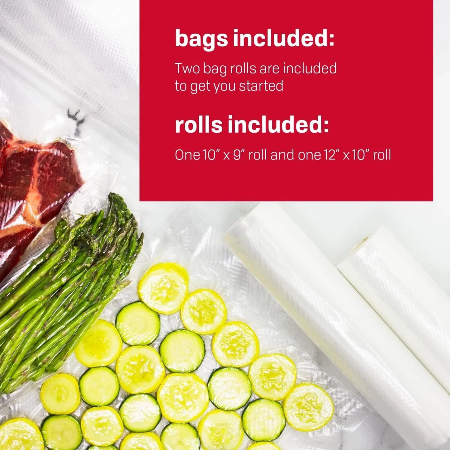 Deluxe Food VS-12 Vacuum Sealer, 130 Watts, Kit Bags & Viewing Lid, Compact, Silver