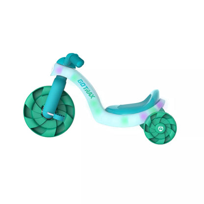 GOTRAX Light up 12" Kids' Standard Trikes - Teal Blue