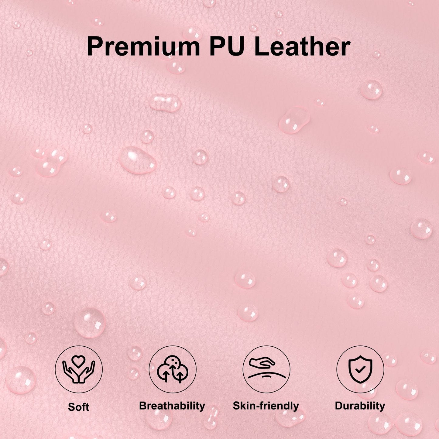 HomeZeer Criss Cross Legged Office Chair, Rocking Wide Seat Home Office Task Chair Mid Back Vanity Chair,Pu Leather Adjustable Swivel Armless Desk Chair for Small Space, Pink