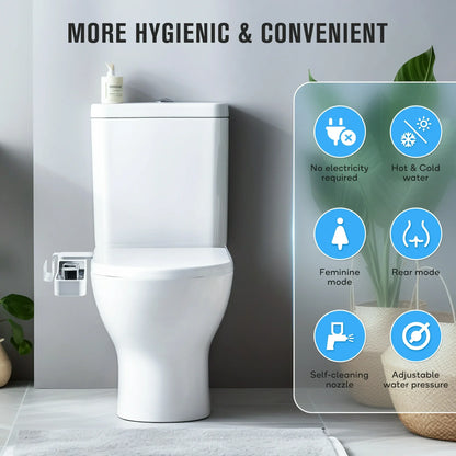 DOULAMI Toilet Bidet Attachment with 3 Modes