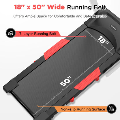 Treadmill for Home, Portable Folding Electric Exercise Treadmill with Adjustable Incline, 3 Modes, 300 lb Capacity, Speed, Music Speaker, Running Walking Jogging