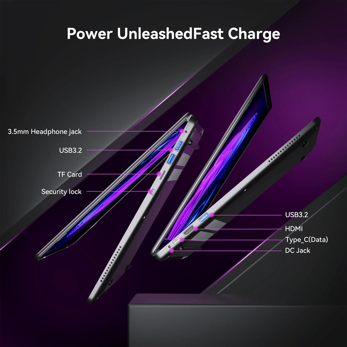 Laptop 16'' FHD Intel Alder Lake N97 up to 3.6GHz 16GB DDR4 512GB SSD with Windows 11