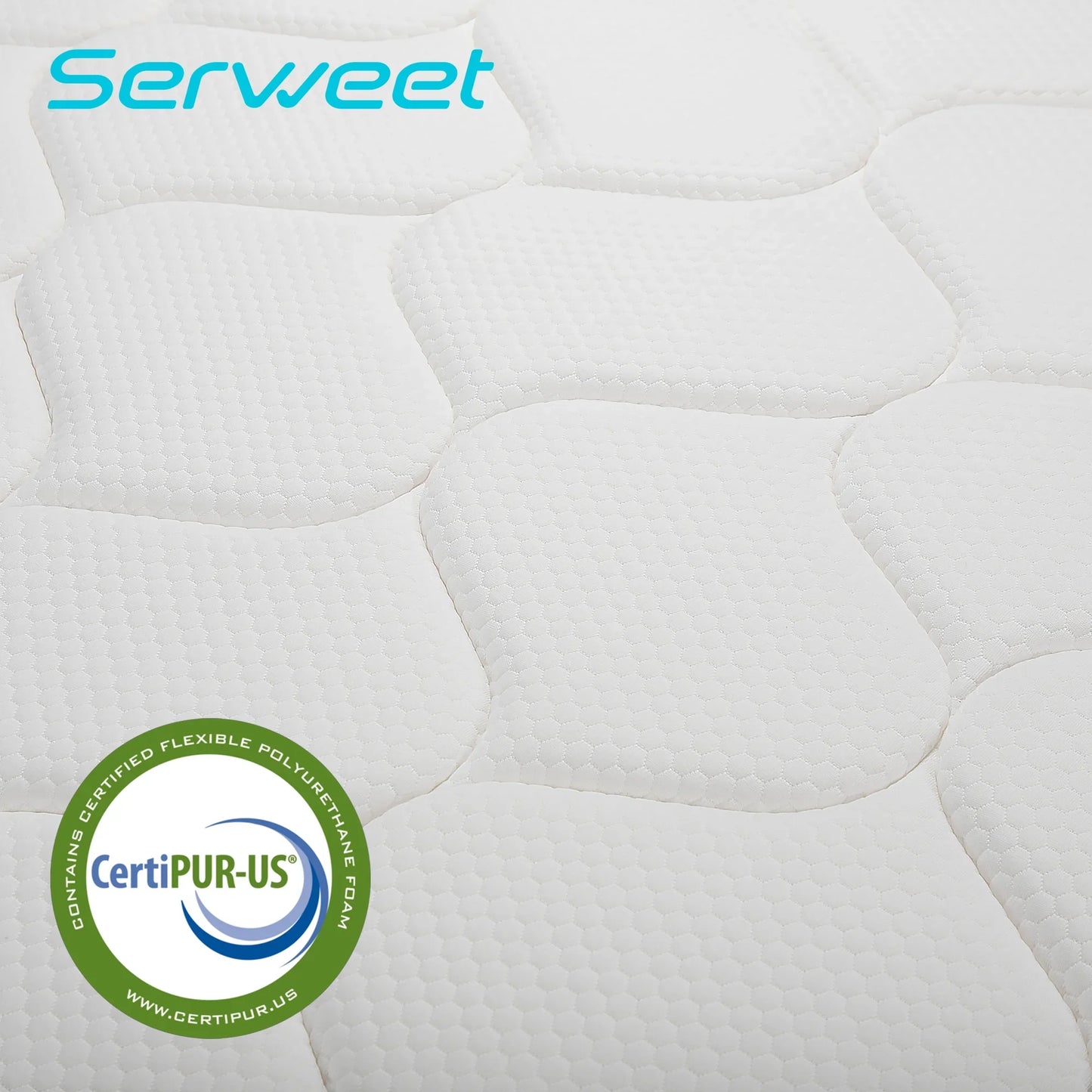 Twin Size Mattress, 10 inch Hybrid Cooling Memory Foam and 5-Zone Pocket Innersprings Mattress for Motion Isolation/ Edge Support/Back Pain Relief, Medium Firm