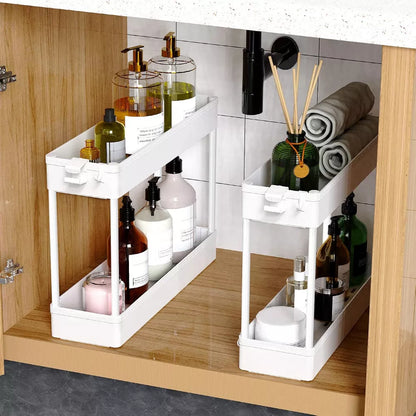 MaseiKar Slim Rolling Storage Cart 4 Tier Bathroom Organizer Mobile Shelving Unit Utility Cart Tower Rack for Kitchen Laundry Narrow Places