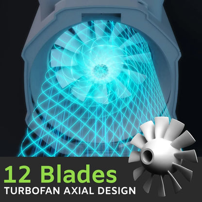 21V Brushless Leaf Blower, 180MPH 374 CFM Battery Leaf Blower, Electric Lightweight Cordless Blower with 2x4.0Ah Battery Charger, for Lawn Care, Patio Cleaning, Blowing Leaves and Dust